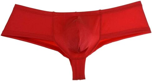 Jaxu Men's Elastic Spandex Thong Boxer Shiny Boxers Briefs Guys Pants Sexy Men Pouch Underwear in Kuwait