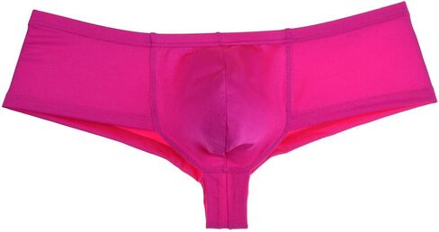 Jaxu Men's Elastic Spandex Thong Boxer Shiny Boxers Briefs Guys Pants Sexy Men Pouch Underwear in Kuwait