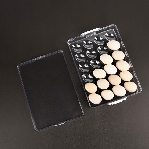 Bamlab 12 Eggs Holder for Refrigerator, Egg Container Organizer Storage for Fridge, Countertop, Clear in Saudi Arabia