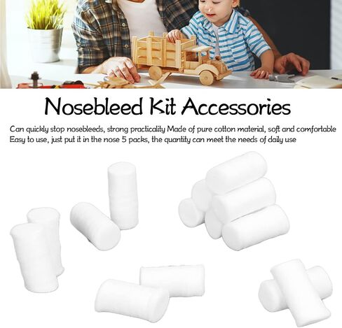 Hozee Nampons for Nose Bleeds, Children Nosebleed Stop Plugs, Soft Nosebleed Cotton Rolls for Home Ourdoor, Nose Bleed Stopper, in Saudi Arabia