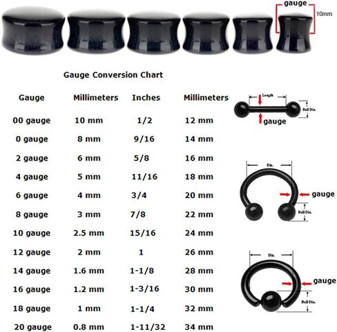 4g (5mm) to (48mm) Goldfish Acrylic Logo Double Flare Plug with Inlaid Design MoDTanOiz (1 Pair) in Saudi Arabia