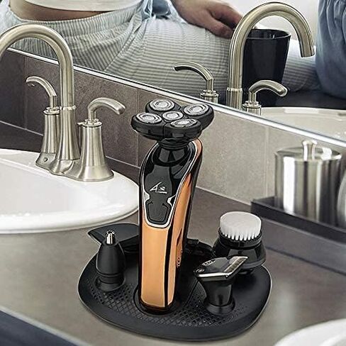 Electric Razors for Men Cordless Rechargeable, Head Shavers for Bald Men, 6 in 1 Grooming Kit, Shaving Machine with Charging Station, by Sceafunny in Kuwait