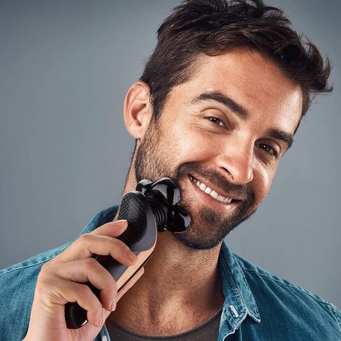 Electric Razors for Men Cordless Rechargeable, Head Shavers for Bald Men, 6 in 1 Grooming Kit, Shaving Machine with Charging Station, by Sceafunny in Kuwait