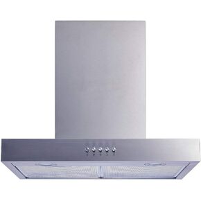 Winflo 30 In. Convertible Stainless Steel Wall Mount Range Hood with Mesh Filters and Push Button Control in Kuwait
