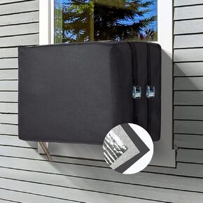 Window Air Conditioner Insulation Cover for Outside Unit, Outdoor Dust-Proof and Waterproof Window AC Cover, 3 Layers of Insulation, 17"L × 13"H × 12"D in Saudi Arabia