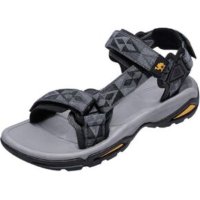 CAMEL CROWN Mens Waterproof Hiking Sandals with Arch Support Open Toe Summer Outdoor Beach Water Comfortable Sport Sandals