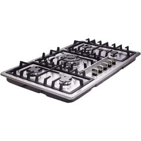 Deli-kit® 34 inch Gas Cooktop Dual Fuel Sealed 5 Burners Stainless Steel Gas Cooktop Drop-In Gas Hob DK258-A01 Gas Cooker in Kuwait