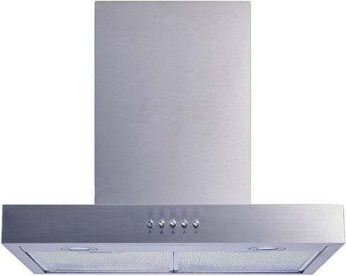 Winflo 30 In. Convertible Stainless Steel Wall Mount Range Hood with Mesh Filters and Push Button Control in Saudi Arabia