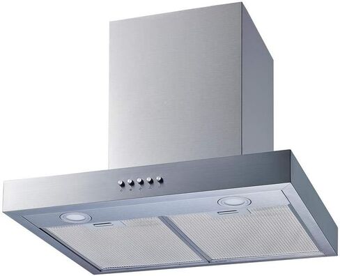 Winflo 30 In. Convertible Stainless Steel Wall Mount Range Hood with Mesh Filters and Push Button Control in Saudi Arabia