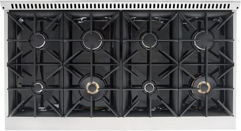 COSMO GRP366 36 in. Freestanding Gas Range with 6 Sealed Burner Rangetop, Single Convection Oven, Cast Iron Grate Cooktop Wok Attachment, Metal Stove Heat Control Knobs, Stainless Steel in Kuwait