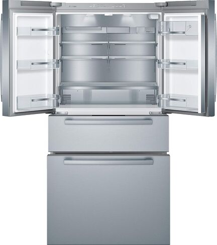 Bosch 800 Series B36CL80SNS 36 Inch Smart Freestanding Counter Depth 4 Door French Door Refrigerator with 20.5 cu. ft. Total Capacity in Stainless Steel (Bar Handle) in Saudi Arabia