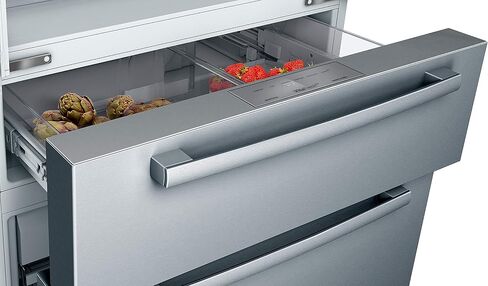 Bosch 800 Series B36CL80SNS 36 Inch Smart Freestanding Counter Depth 4 Door French Door Refrigerator with 20.5 cu. ft. Total Capacity in Stainless Steel (Bar Handle) in Saudi Arabia