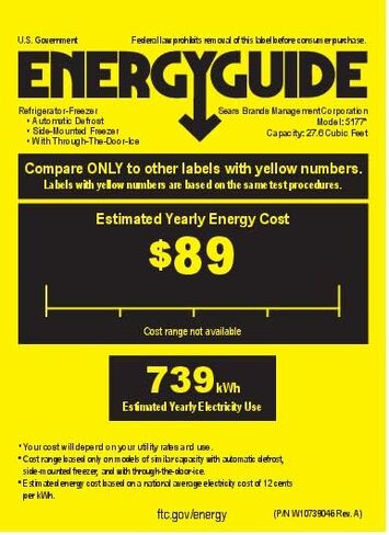 Kenmore Elite 51773 28 cu. ft. Side-by-Side Refrigerator with Accela Ice Technology in Stainless Steel in Kuwait