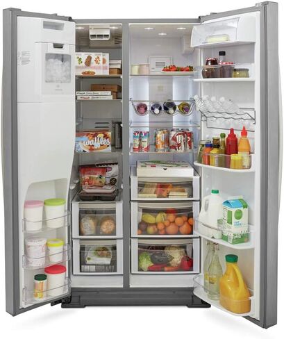 Kenmore Elite 51773 28 cu. ft. Side-by-Side Refrigerator with Accela Ice Technology in Stainless Steel in Kuwait
