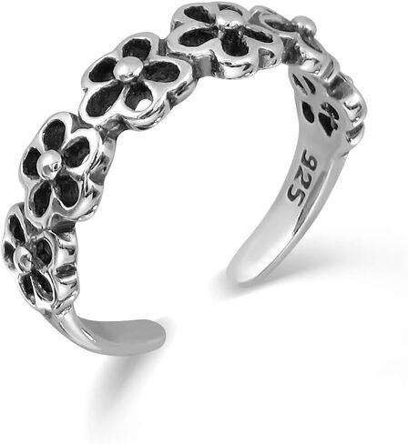 WithLoveSilver 925 Sterling Silver 6 Flowers Flora Toe Ring in Saudi Arabia