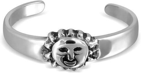WithLoveSilver 925 Sterling Silver The Smiling Sun Universe Toe Ring in Saudi Arabia