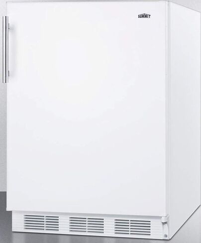 Summit Appliance FF61W Freestanding Residential Counter Height 24" Wide All-Refrigerator with Automatic Defrost Operation, Adjustable Glass Shelves, Adjustable Thermostat and White Exterior in Saudi Arabia
