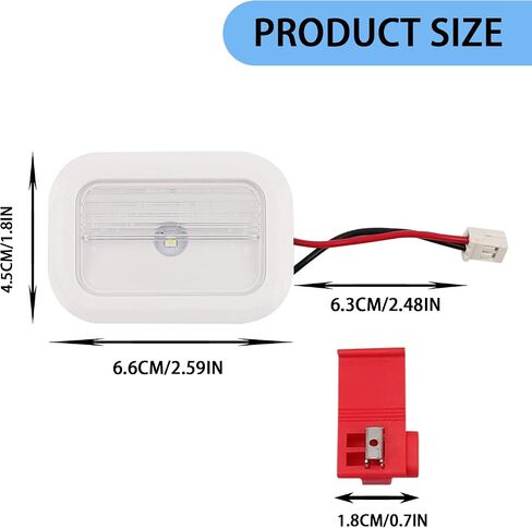 B.ZSSY W10695459 Refrigerator LED Light Module Assembly Compatible with Whirlpool Maytag,Refrigerator LED Light Board Replaces W10843353,W11126053, W10660728, W10279030, W11205083 in Saudi Arabia
