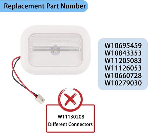 B.ZSSY W10695459 Refrigerator LED Light Module Assembly Compatible with Whirlpool Maytag,Refrigerator LED Light Board Replaces W10843353,W11126053, W10660728, W10279030, W11205083 in Saudi Arabia