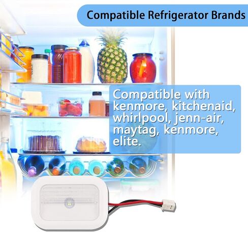 B.ZSSY W10695459 Refrigerator LED Light Module Assembly Compatible with Whirlpool Maytag,Refrigerator LED Light Board Replaces W10843353,W11126053, W10660728, W10279030, W11205083 in Saudi Arabia