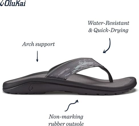 OluKai Ohana Pa'i Men's Beach Sandals, Quick-Dry Flip-Flops, Water Resistant & Lightweight, Ultra Comfortable Fit in Saudi Arabia