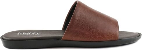 MARC JOSEPH NEW YORK Mens Casual Comfortable Lightweight Fashion Genuine Leather Slip on Slide Indoor and Outdoor Open Sandal Anti Slip Cushion Support Slipper in Saudi Arabia