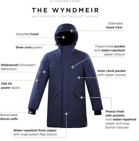 Triple F.A.T. Goose Wyndmeir Mens Waterproof Down Jacket | 700 Fill Power in Kuwait