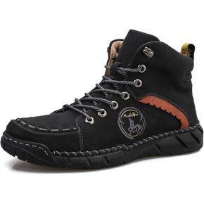 Honeystore Men's Boots Lace-up Booties British Plus Size Motorcycle Shoes in Kuwait