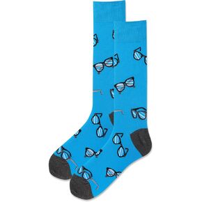HotSox Men's Glasses Socks 1 Pair, Turquoise, Men's 10-13 Shoe in Saudi Arabia
