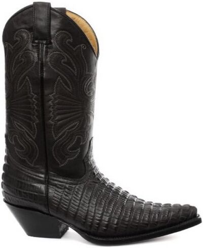 Grinders Carolina Black Croc Mens Western Cowboy Boots in Saudi Arabia