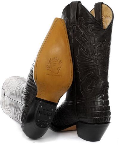 Grinders Carolina Black Croc Mens Western Cowboy Boots in Saudi Arabia