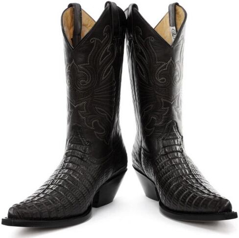 Grinders Carolina Black Croc Mens Western Cowboy Boots in Saudi Arabia