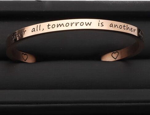 After All Tomorrow Is Another Day Cuff Bracelet Inspired By Gone With The Wind Scarlett Quote Jewelry Famous Movie Inspirational Quote in Saudi Arabia
