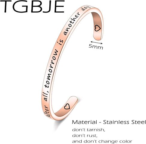 After All Tomorrow Is Another Day Cuff Bracelet Inspired By Gone With The Wind Scarlett Quote Jewelry Famous Movie Inspirational Quote in Saudi Arabia
