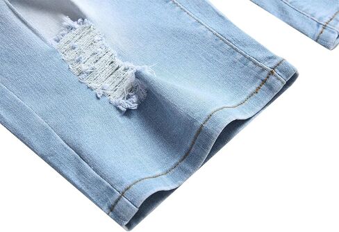 Grimgrow Men's Fashion Ripped Distressed Short Jeans Casual Slim Denim Shorts in Kuwait