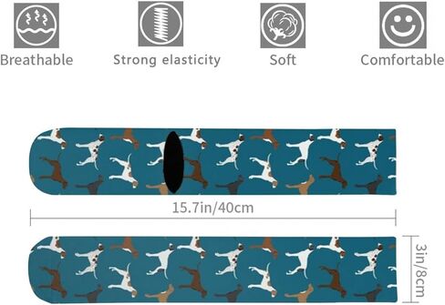 أوتوس مؤشرات إنجليزية كلب سلالة الأزرق الرجال الجوارب الكاحل الرياضية وسادة الجري الجوارب للرجال والنساء الجوارب القطنية طاقم الجوارب, أسود, One Size in Kuwait