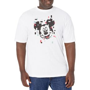 تي شيرت رجالي بأكمام قصيرة من Disney Big & Tall Classic Pixel Mickey in Kuwait