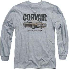 Chevrolet Automobiles Chevy Vintage '65 Corvair Ad Adult Long Sleeve T-Shirt in Kuwait