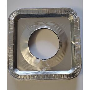 Top Grade Aluminum Foil Square Stove Burner Covers - Universal Size Disposable Bib Liners for Gas Burner (Pack of 16) in Saudi Arabia