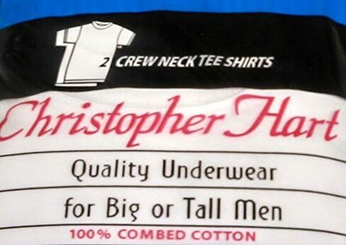 Christopher Hart Big & Tall White Crew Undershirts in Saudi Arabia