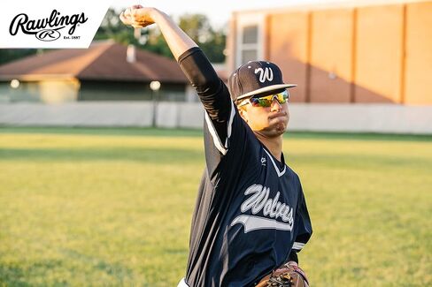 Rawlings R1801 Adult Shield Sport Baseball Sunglasses Lightweight Durable Scratch Resistant in Kuwait