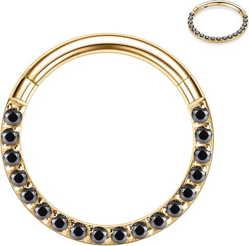 FUNLMO 20G 18G 16G 14G الحاجز الأنف الدائري Daith القرط 316L الجراحية الصلب الغضروف القرط هوب Daith اللولب الزنمة روك محارة ثقب المجوهرات تشيكوسلوفاكيا أوبال in Kuwait