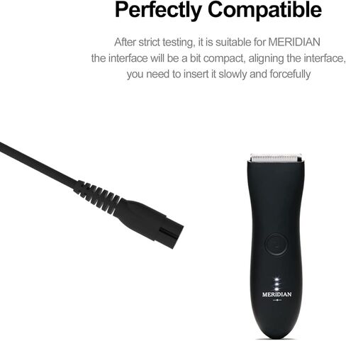شاحن بديل 5 فولت لمحول التيار المتردد لماكينة الحلاقة الكهربائية من ميريديان مع كابل شحن بطول 5 أقدام وسلك طاقة in Kuwait