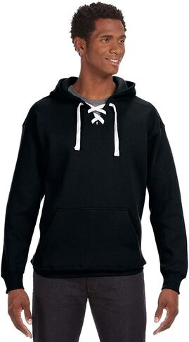 J. America Adult Sport Lace Hooded Sweatshirt in Kuwait