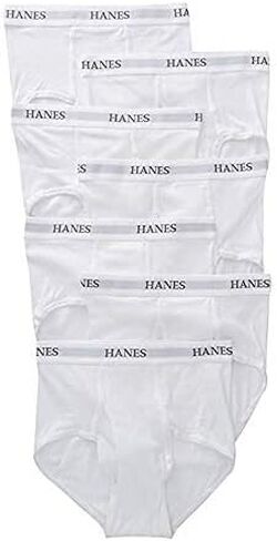 Hanes Men's Platinum Core Briefs - 7 Pack Y764P7 XL White in Saudi Arabia