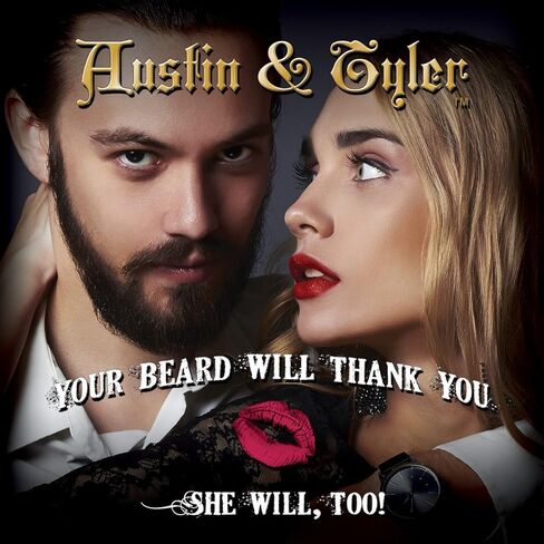 فرشاة زيت اللحية للرجال - شعر حصان طبيعي 100% - صندوق هدايا - علبة سفر من الألومنيوم الذهبي - مقبض مريح من خشب القيقب الصلب الريفي - شعار معدني برونزي عتيق - أمشاط في زيت اللحية والبلسم وشمع الشارب in Kuwait