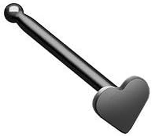 Covet Jewelry Colorline Steel Heart Nose Stud Ring in Saudi Arabia