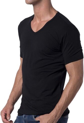 Men's Modal V-Neck T-Shirt in Saudi Arabia