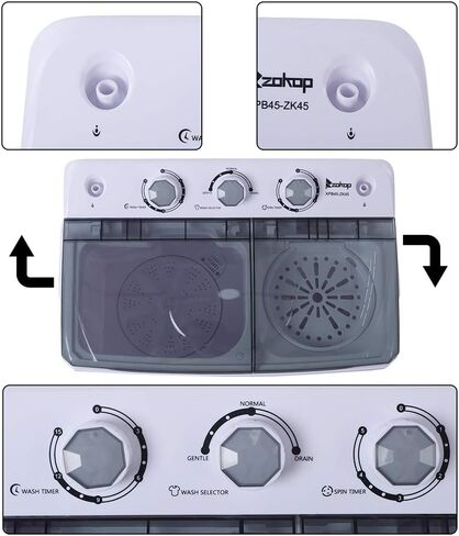 Savins 10lb Elution Integrated Semi-automatic Gray Cover Washing Machine in Saudi Arabia