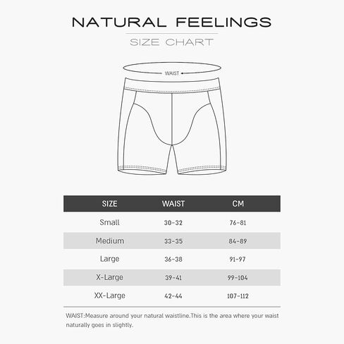 ملابس داخلية للرجال من Natural Feelings Boxer ملابس داخلية للرجال من القطن الناعم مفتوحة in Kuwait